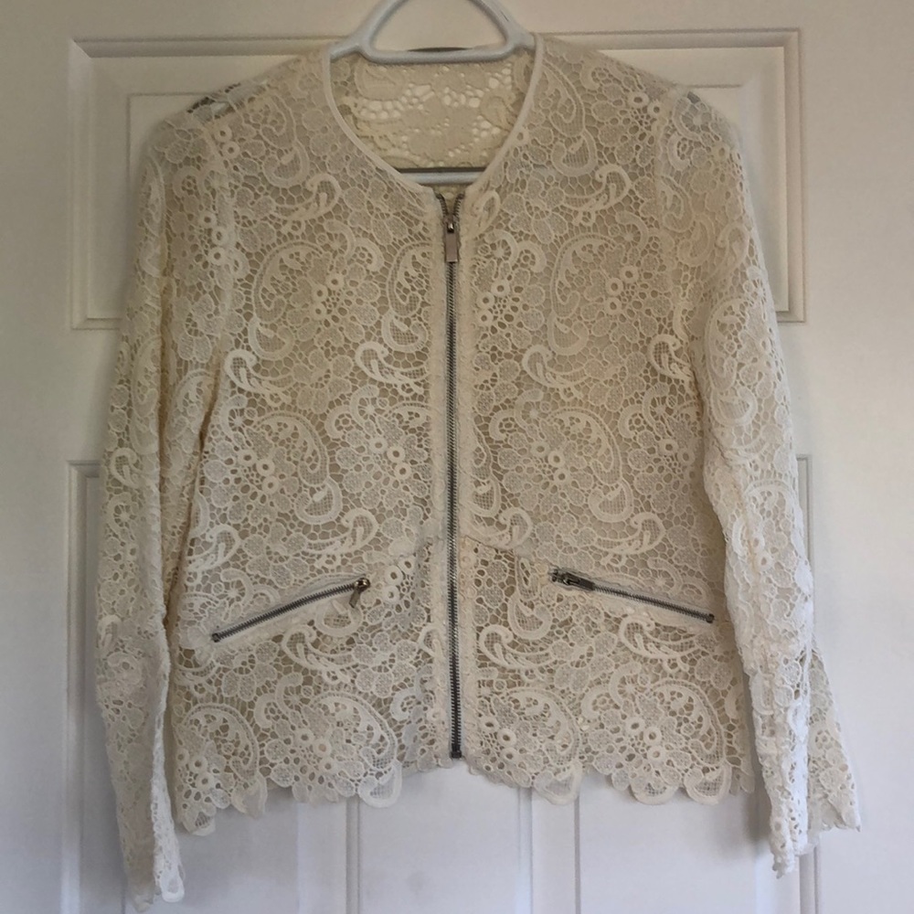 Zara Laced Zipped Jacket